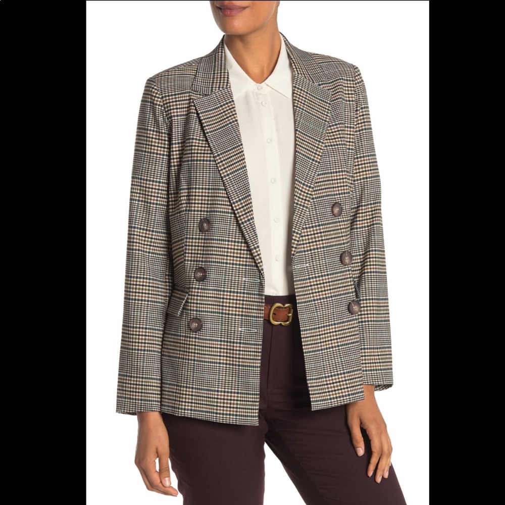 Oversized Plaid Blazer